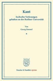 Cover von Kant.