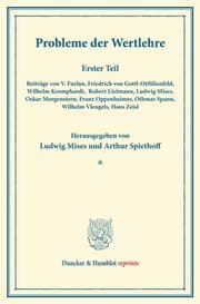 Cover von Probleme der Wertlehre.
