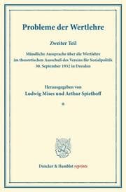 Cover von Probleme der Wertlehre.