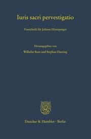 Cover von Iuris sacri pervestigatio.