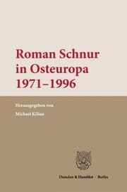 Cover von Roman Schnur in Osteuropa 1971-1996.