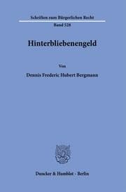 Cover von Hinterbliebenengeld.