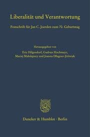 Cover von Liberalität und Verantwortung.