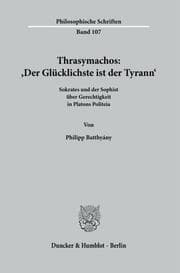 Cover von Thrasymachos: Der Glücklichste ist der Tyrann.