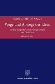 Cover von Wege und Abwege der Ideen.