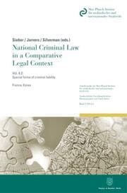 Cover von National Criminal Law in a Comparative Legal Context.