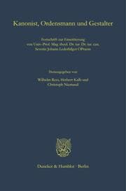 Cover von Kanonist, Ordensmann und Gestalter.