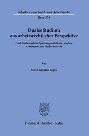 Cover von Duales Studium aus arbeitsrechtlicher Perspektive.