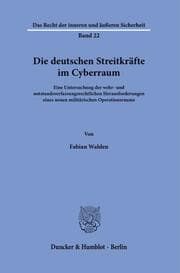 Cover von Die deutschen Streitkräfte im Cyberraum.