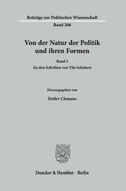 Cover von Von der Natur der Politik und ihren Formen 2