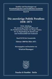 Cover von Die auswärtige Politik Preußens 1858-1871