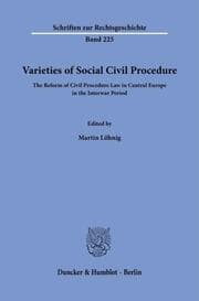 Cover von Varieties of Social Civil Procedure