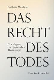 Cover von Das Recht des Todes