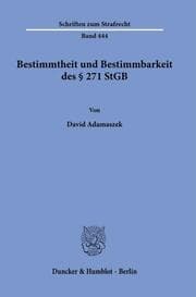 Cover von Bestimmtheit und Bestimmbarkeit des § 271 StGB