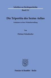 Cover von Die Tripertita des Sextus Aelius