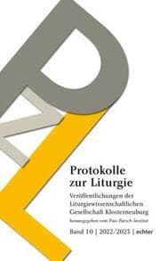 Cover von Protokolle zur Liturgie