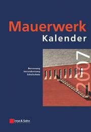 Cover von Mauerwerk-Kalender 2007