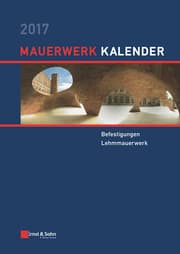 Cover von Mauerwerk-Kalender 2017
