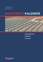 Cover von Mauerwerk-Kalender 2023