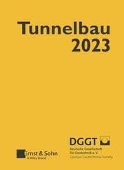 Cover von Taschenbuch für den Tunnelbau 2023