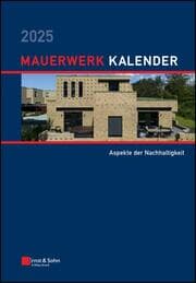 Cover von Mauerwerk-Kalender 2025