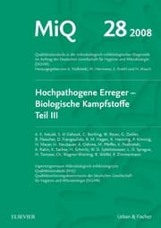 Cover von MiQ 28: Hochpathogene Erreger, Biologische Kampfstoffe, Teil III