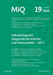 Cover von MIQ 19: Mikrobiologische Diagnostik der Arthritis und Osteomyelitis