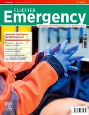 Cover von Elsevier Emergency. Sicherheit und Hygiene im Rettungsdienst. 1/2022