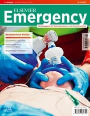 Cover von ELSEVIER Emergency. Respiratorische Notfälle. 2/2023