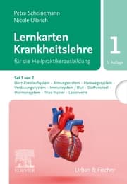 Cover von Lernkarten Krankheitslehre Set 1 für die Heilpraktikerausbildung. (Set 1 von 2, Karten A-G, T,U)