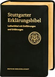 Cover von Stuttgarter Erklärungsbibel. Kompaktausgabe Ledereinband mit Goldschnitt
