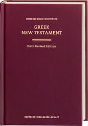 Cover von Greek New Testament GNT6. Standardausgabe