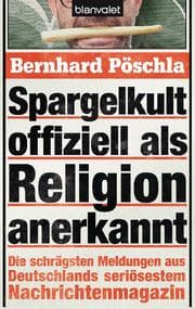 Cover von Spargelkult offiziell als Religion anerkannt