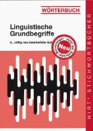 Cover von Wörterbuch linguistische Grundbegriffe