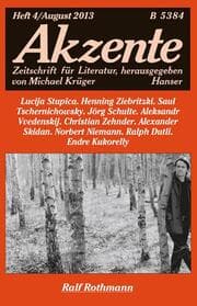 Cover von Akzente 4/2013