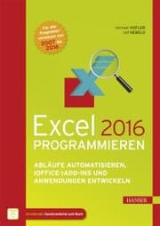 Cover von Excel 2016 programmieren
