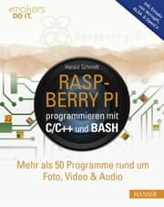 Cover von Raspberry Pi programmieren mit C/C++ und Bash