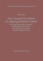 Cover von Das Gaoseng-Faxian-zhuan als religionsgeschichtliche Quelle