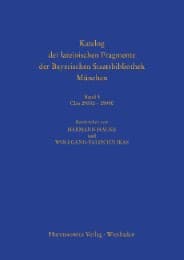 Cover von Katalog der lateinischen Fragmente der Bayerischen Staatsbibliothek München