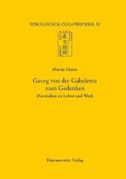 Cover von Georg von der Gabelentz zum Gedenken