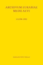 Cover von Archivum Eurasiae Medii Aevi 10 (1998-1999)