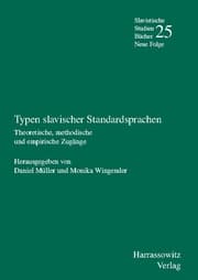 Cover von Typen slavischer Standardsprachen