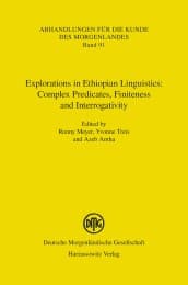 Cover von Explorations in Ethiopian Linguistics: Complex Predicates, Finiteness and Interrogativity