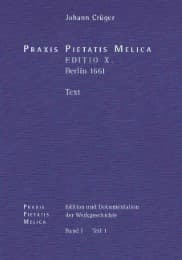 Cover von Praxis Pietatis Melica, Edition X.