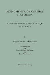 Cover von Glossar zur Buch'schen Glosse
