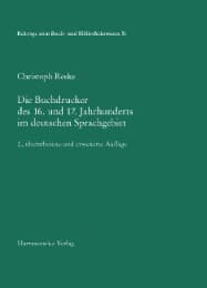 Cover von Die Buchdrucker des 16. und 17. Jahrhunderts im deutschen Sprachgebiet