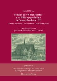 Cover von Studien zur Wissenschafts- und Bildungsgeschichte in Deutschland um 1700