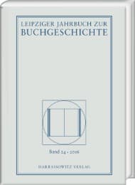 Cover von Leipziger Jahrbuch zur Buchgeschichte 24 (2016)