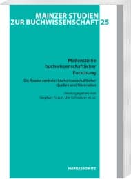 Cover von Meilensteine buchwissenschaftlicher Forschung