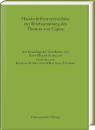 Cover von Handschriftenverzeichnis zur Briefsammlung des Thomas von Capua